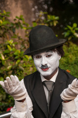 Portrait of impersonator as a joker, India.