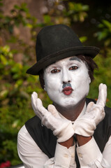Portrait of impersonator as a joker, India.