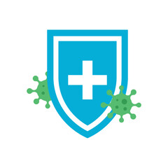 Obraz premium Immune Medical Shield Virus