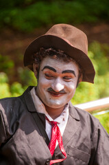 Portrait of impersonator as a joker, India.