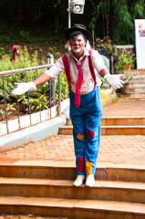Portrait of impersonator as a joker, India.