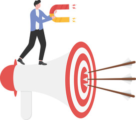 Marketer Using Magnet to Attract Targeted Audience

