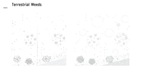 Abstract representation of terrestrial weeds and their spatial distribution in a field © Jugal