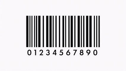 Standard black and white barcode symbol displaying the numerical sequence from zero to nine