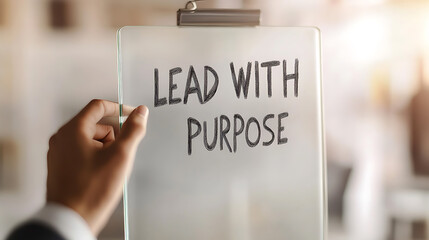Leading with purpose is key to achieving meaningful results in any field.  Having a clear vision and strong ethics guides action and motivates toward success.