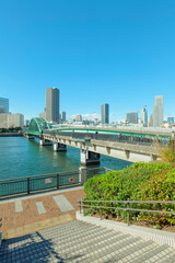 遊歩道となった豊洲「晴海橋梁 (旧晴海鉄道橋) 」　2025年12月