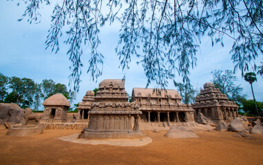 Panch Rathas Monolithic Temple, Mahabalipuram