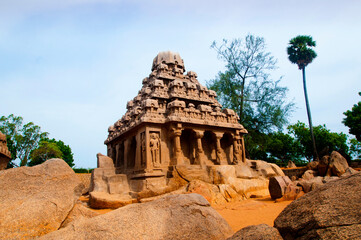 Panch Rathas Monolithic Temple, Mahabalipuram