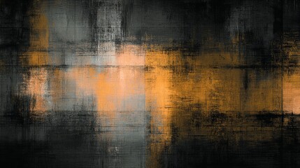 Fototapeta premium Vibrant abstract textured gradient background with rough surface blending dark blue, purple, pink, orange and yellow tones for creative design