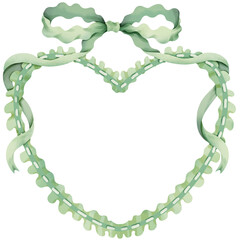 Hand-painted watercolor illustration of a bow frame.