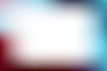 Fototapeta premium Abstract background featuring soft color gradient transitions blending deep burgundy tones with cool cyan and subtle white illumination creating an ethereal visual texture ideal for design