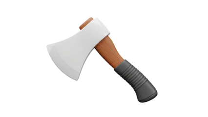 Cartoon Axe Icon on transparent background