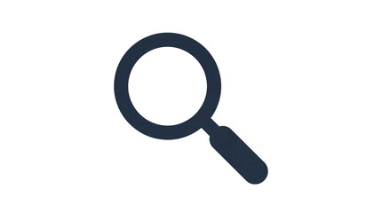 Magnifying glass icon isolated vector graphic. Simple search symbol for web design. isolated PNG with Transparent Background