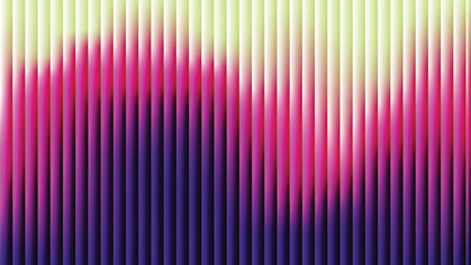 Glass ripple texture with dark gradient background and lilac light streaks. Futuristic distortion, moody abstract glow, reeded vertical blur. Vector illustration