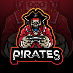 Pirates esport mascot logo design
