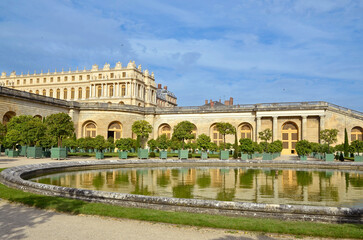 Naklejka premium jardin de l'orangerie, chateau de Versailles, region Ile de France, 78, Yvelines, France