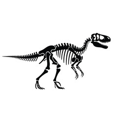 black silhouette of dinosaur skeleton © MochHilmi