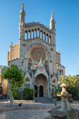 Esglesia de Sant Bartomeu de Soller church in Soller, Mallorca, Balearic islands, Spain.