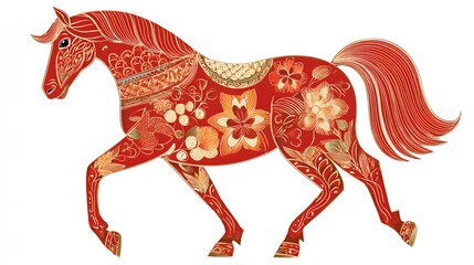 Best selling stock style chinese new year year of the horse
