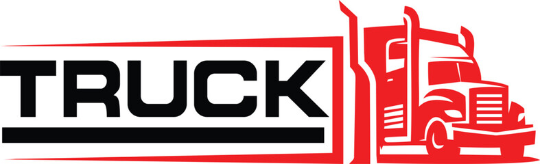 Vector trucking, logistics logo