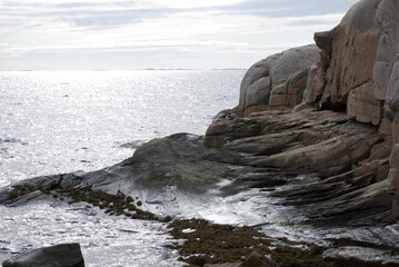 rocks on the beach in the north of Norway