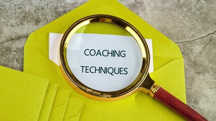 COACHING TECHNIQUES words. Explore effective coaching techniques that improve communication skills in business settings, emphasizing finance concepts and practical strategies