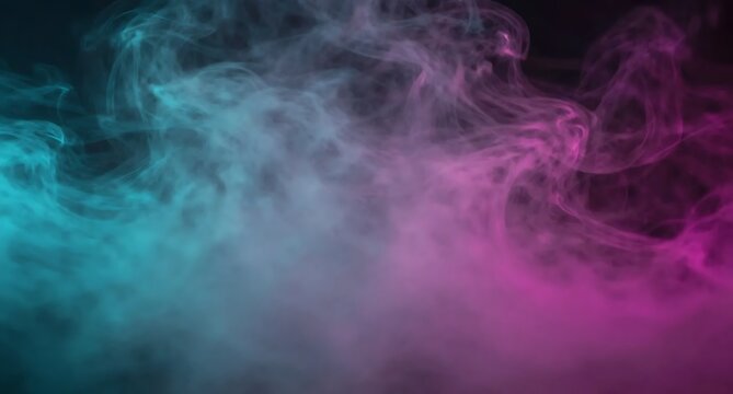 幻想的なピンクとブルーの煙が混ざり合うグラデーション背景