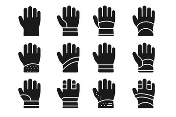 Fototapeta premium Tiles vector plate bands texture rounded smooth cavity garden glove icon