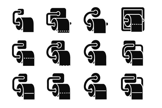 Icon bar panel support ridge roll vector stabilizer edge toilet holder mount