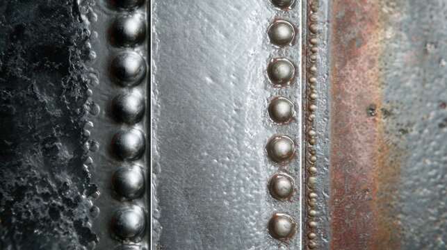 Footage of bonded metal surfaces showing advanced joining methods for increased durability and corrosion resistance.