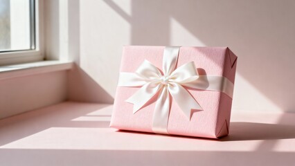 Elegant Blush Pink Valentine Gift Wrap