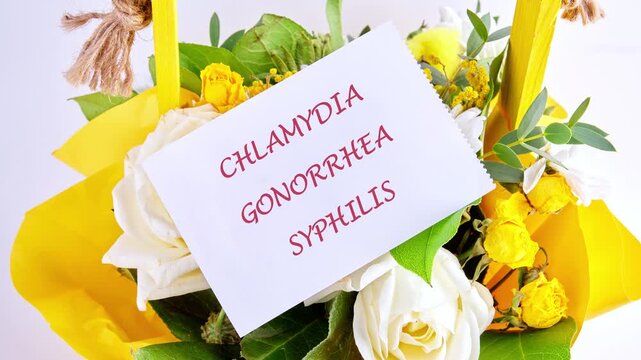 CHLAMYDIA GONORRHEA SYPHILISE words. Explore how chlamydia, gonorrhea, and syphilis impact business finance while discussing innovative concepts for healthcare solutions
