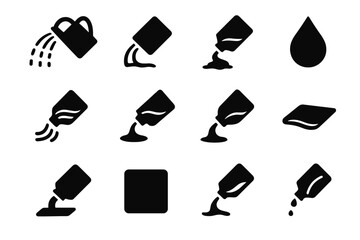 Grid flow curve modern ripple bar droplet icon arc tiny vector slab