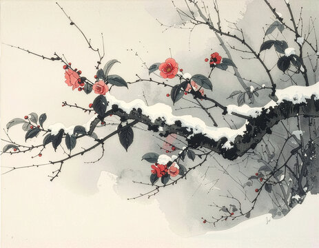 山桜桃と侘助(椿)似顔絵 侘助椿」の写真素材 | 249件の無料イラスト画像 | Adobe Stock