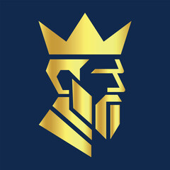 elegant king lion crest with crown, luxury brand Symbol, majestic golden lion head logo for royal and luxury branding