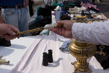 A flea market for buying and selling all kinds of household items