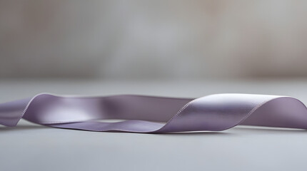 a ribbon folded in a well mannered way 