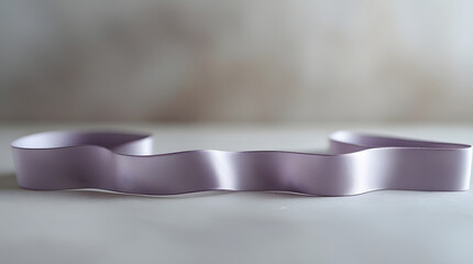 a ribbon folded in a well mannered way 