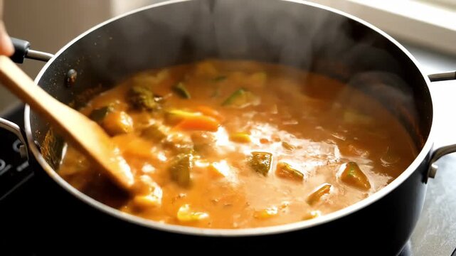 じっくり煮込んだコクのあるカレーライス（料理・健康・スパイス）