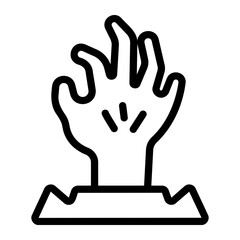 Obraz premium living dead Line Icon