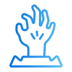 Obraz premium living dead Line Gradient Icon