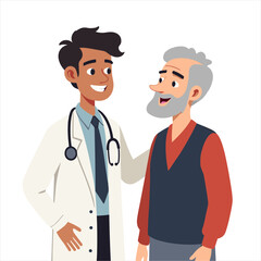 Medical Consultation with a Senior Patient