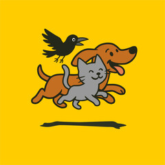 pet store logo concept.