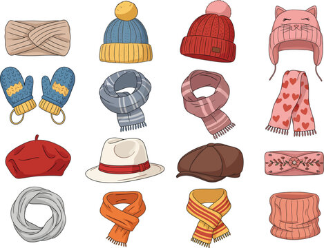Winter clothing accessories for men and women