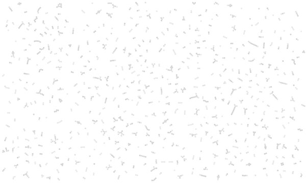 Abstract falling gray confetti dots on white vector background. Scattered dust particles or snow texture for winter holiday design. Light grey grain noise pattern wallpaper. Decoration backdrop.