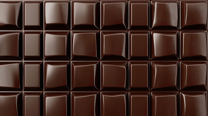 Obraz premium A close-up view of a delicious dark chocolate bar, inviting cravings and indulgence AI Generative