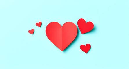 3d paper hearts valentine design, floating paper romance hearts, cute valentine paper craft art, romantic handmade paper textures, pastel valentine heart background, heartfelt love paper wallpaper, de