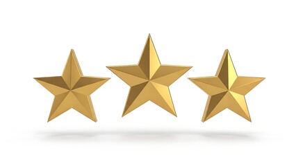 Fototapeta premium gold star on white background