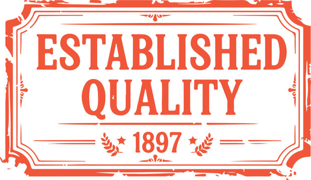 established quality stamp with year nineteen ninety seven