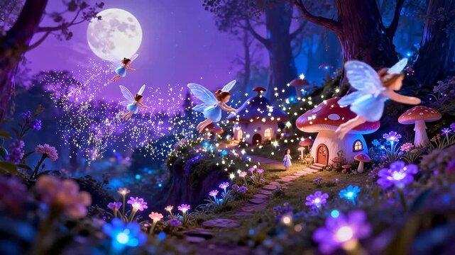 night in the forest